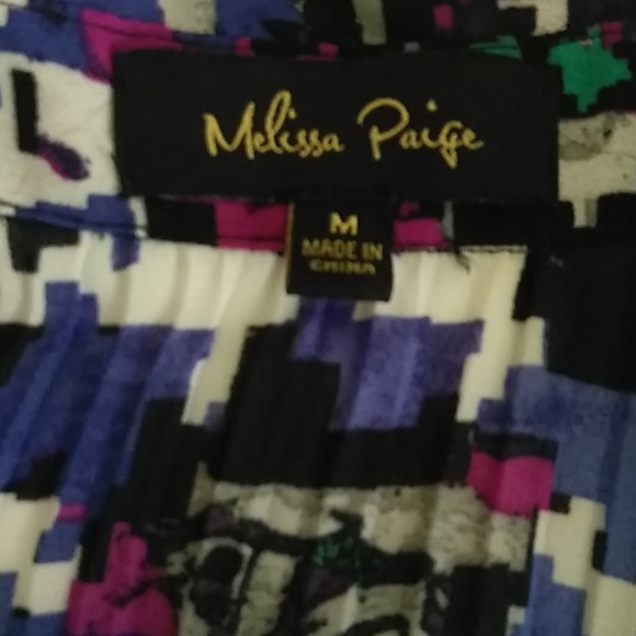 Melissa Paige  Sz M Long Sleeve Top Blouse - Picture 3 of 3